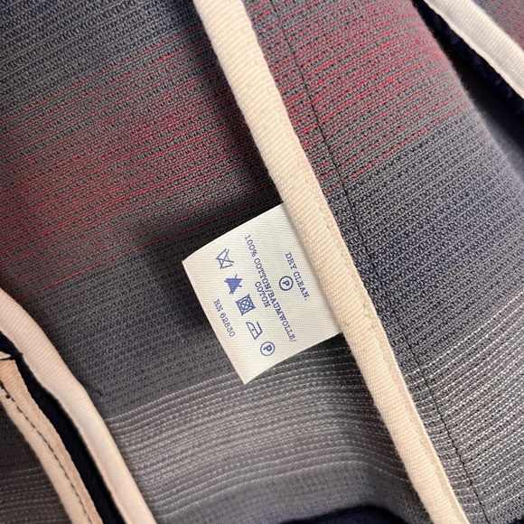 Lands End 1963 Thick Canvas Blazer Navy 2 Button Front 100% Cotton Womens Size 2 - Picture 7 of 9